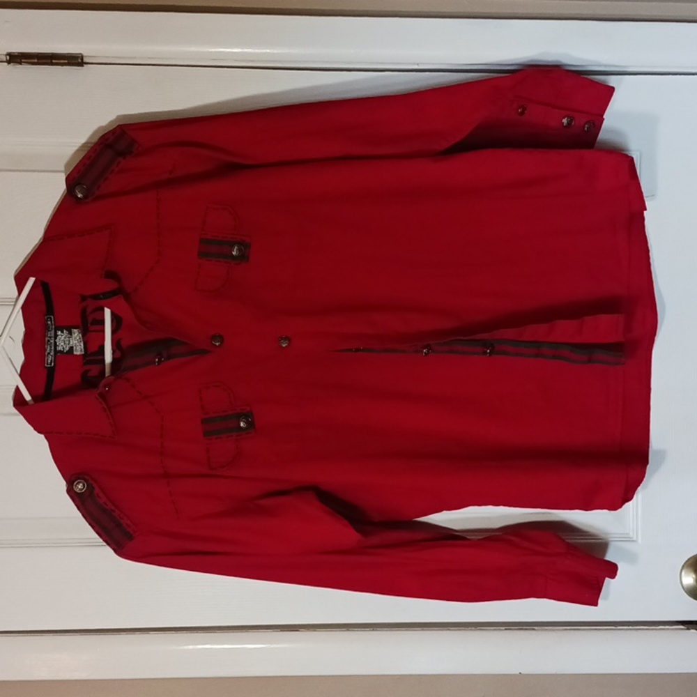 Bare Fox Red "Sentinel" Button Up With Insane Details